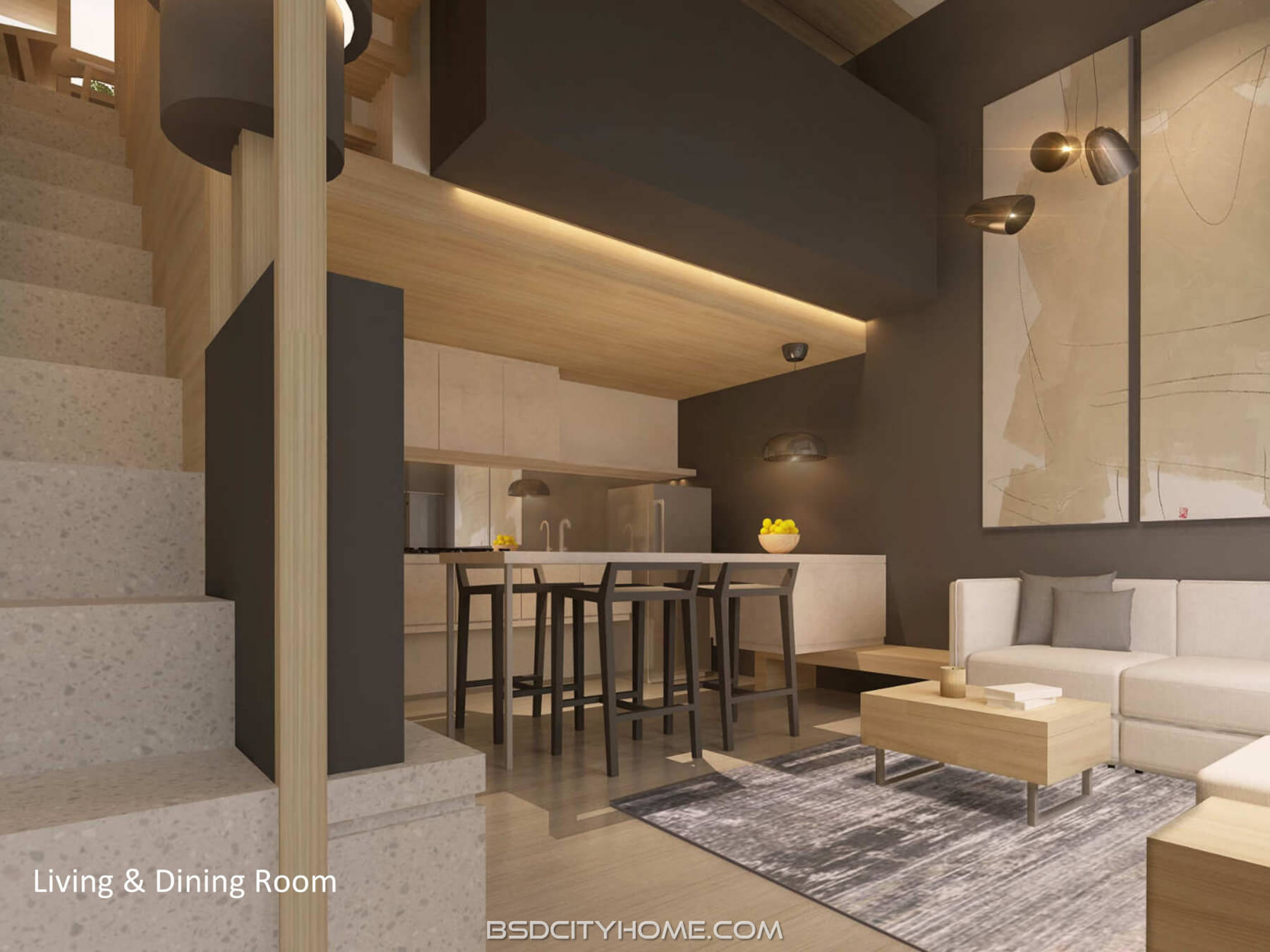 Interior Rumah ImajiHaus BSD - Living Room