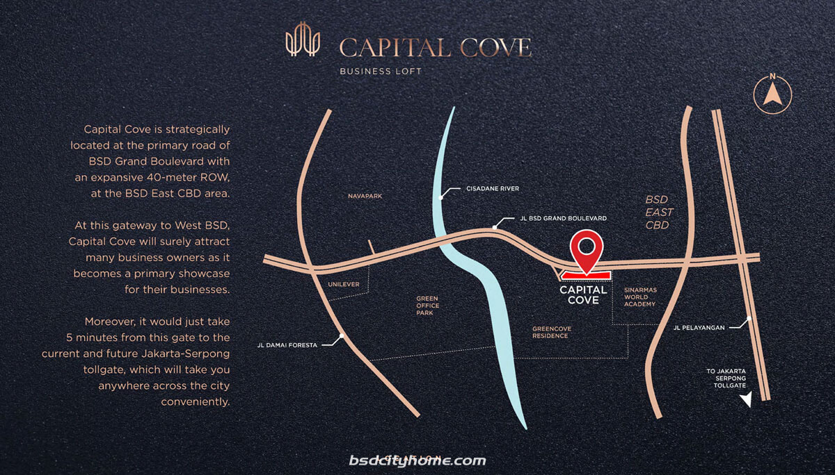 Capital Cove Business Loft BSD Location