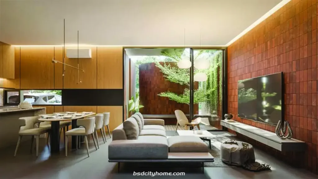 Desain Living Room Rumah Damara VIllage Tipe 10x15