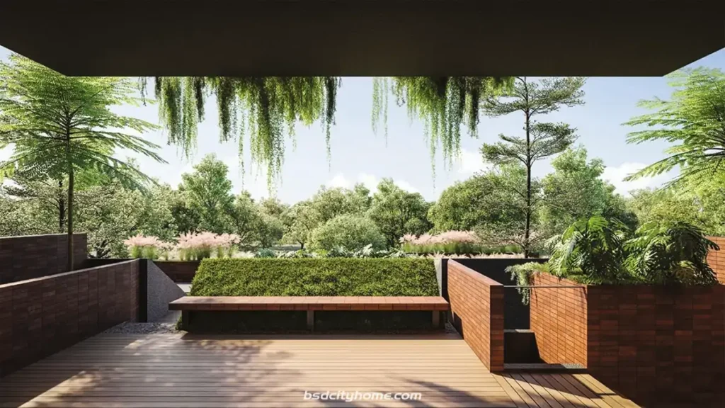 Rumah Damara Village Serpong Double Decker Roof Terrace