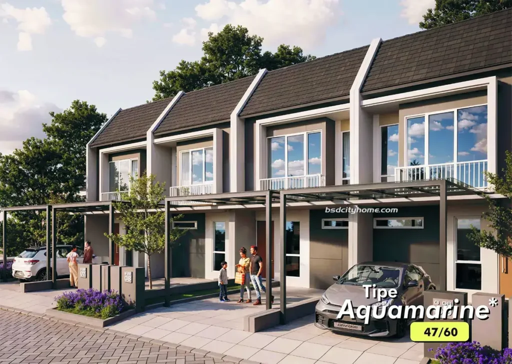 Rumah Beryl Tipe Aquamarine Regensi Melati Mas Serpong