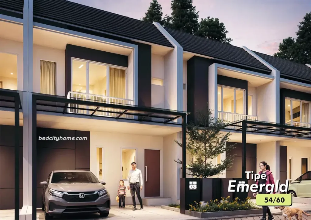 Rumah Beryl Tipe Emerald Regensi Melati Mas Serpong