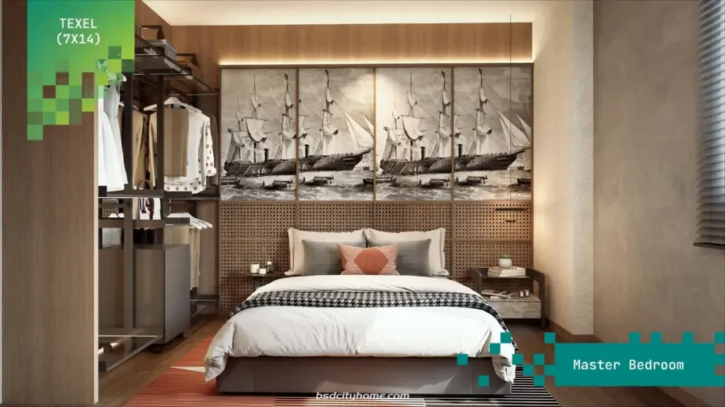 Rumah Virtue Sutera Nexen 7x14 - Desain Master Bedroom