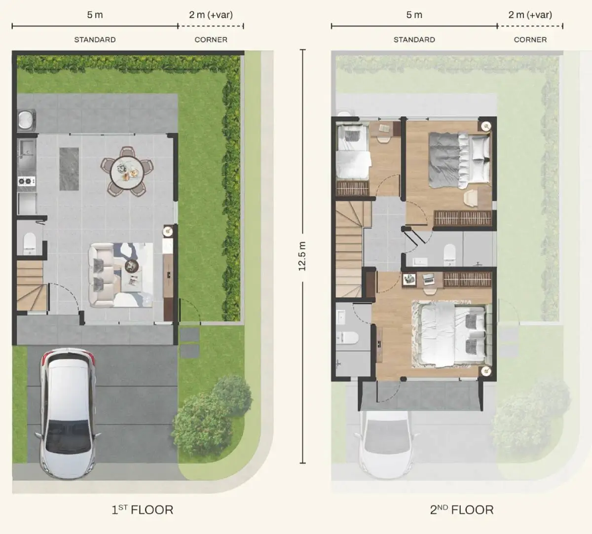 Denah Rumah Gold Alpha Livin Park Serpong