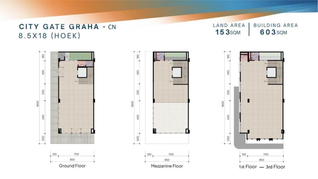 Denah Lantai City Gate Graha CN 8.5x18