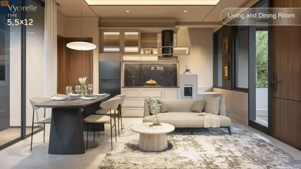 Ruang Keluarga Rumah Vyorelle 5,5x12